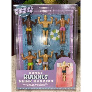 New Drinking Buddies Beverage Marker Hunky Buddies